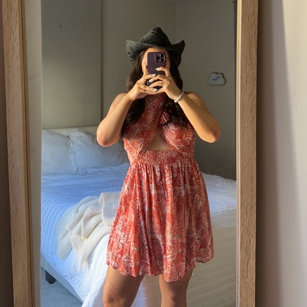 Free People Dress Floral Halter